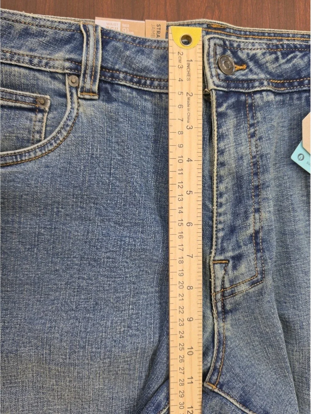 NWT prAna Axiom Jean Mens 36x30 Antique Stone Wash Straight Leg Pants Gorpcore
